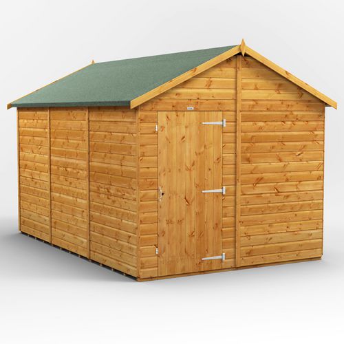 Power Garden Shed 128PAW Golden Brown 12x8