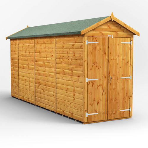 Power Garden Shed 144PAWDD Golden Brown 14x4