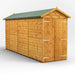 Power Garden Shed 144PAWDD Golden Brown 14x4