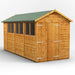 Power Garden Shed 146PADD Golden Brown 14x6