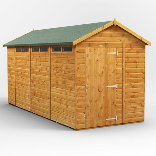 Power Garden Shed 146PASS Golden Brown 14x6