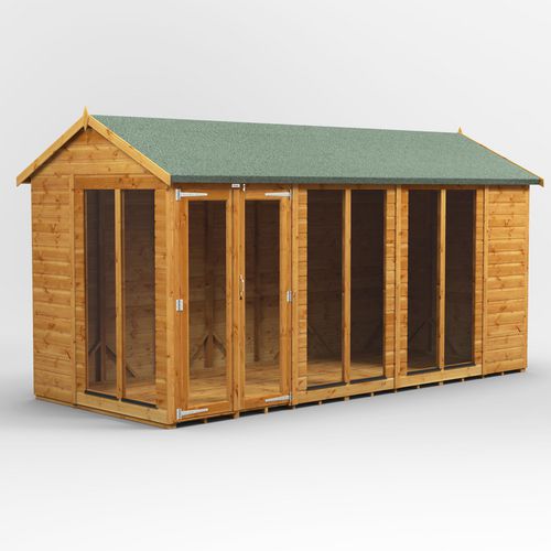 Power Garden Shed 146PASH Golden Brown 14x6