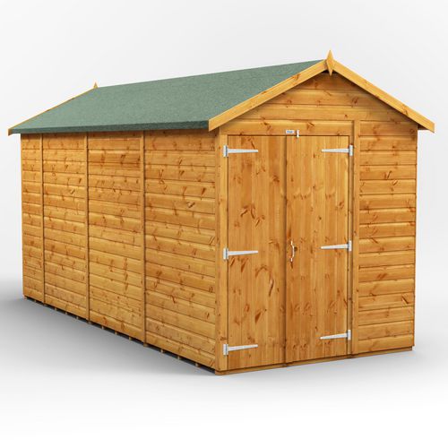 Power Garden Shed 146PAWDD Golden Brown 14x6