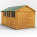 Power Garden Shed 148PA Golden Brown 14x8