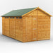 Power Garden Shed 148PASS Golden Brown 14x8