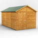 Power Garden Shed 148PAW Golden Brown 14x8