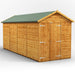 Power Garden Shed 166PAWDD Golden Brown 16x6