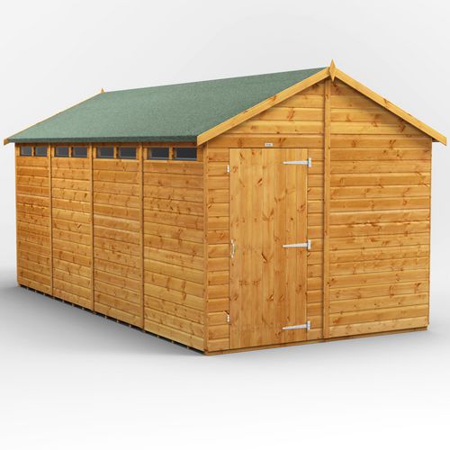 Power Garden Shed 168PASS Golden Brown 16x8