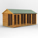 Power Garden Shed 168PASH Golden Brown 16x8