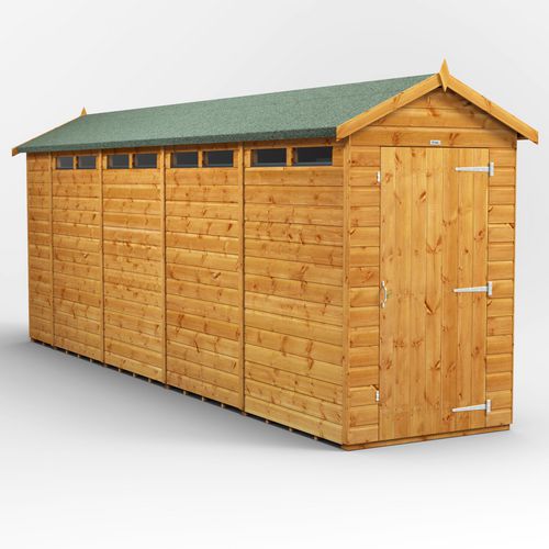 Power Garden Shed 184PASSDD Golden Brown 18x4