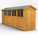 Power Garden Shed 184PA Golden Brown 18x4