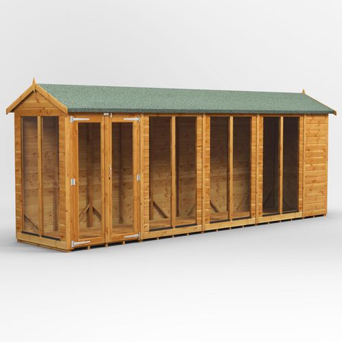 Power Garden Shed 184PASH Golden Brown 18x4