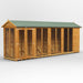 Power Garden Shed 184PASH Golden Brown 18x4