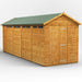 Power Garden Shed 186PASS Golden Brown 18x6