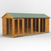 Power Garden Shed 186PASH Golden Brown 18x6