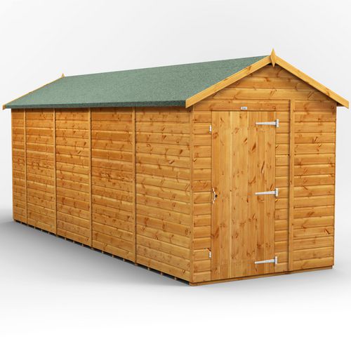 Power Garden Shed 186PAW Golden Brown 18x6