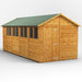 Power Garden Shed 188PA Golden Brown 18x8