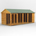 Power Garden Shed 188PASH Golden Brown 18x8