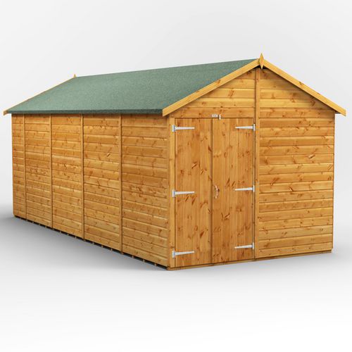 Power Garden Shed 188PAWDD Golden Brown 18x8