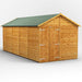 Power Garden Shed 188PAWDD Golden Brown 18x8