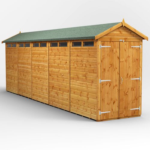 Power Garden Shed 204PASS Golden Brown 20x4