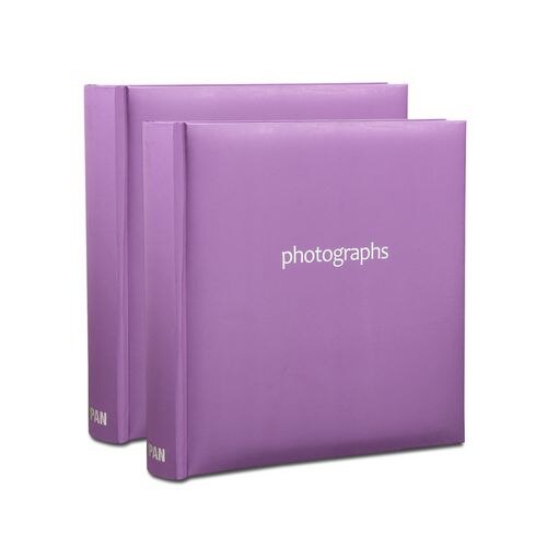 ARPAN Photo Album CL-SM200PE-X2 200 6X4'' Pictures Purple Pack of 2