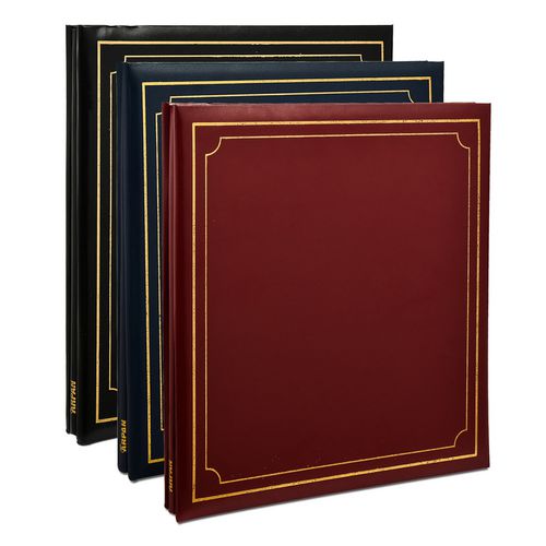 ARPAN Photo Album AL-9177+9176+9175- 20 Sheets Black, Blue, Red Pack of 3