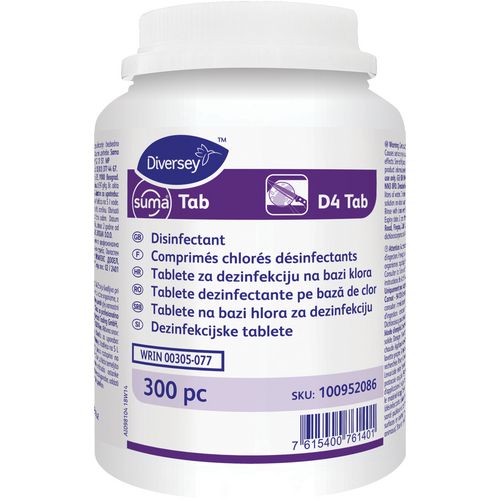 Diversey Kitchen Chlor Tablets D4 Pack of 300