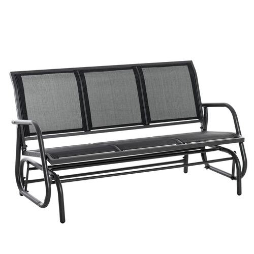 OutSunny Rocking Chair 84B-531 Steel, Texteline Black