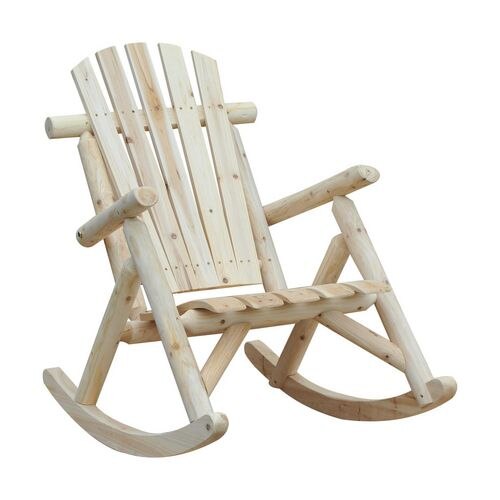 OutSunny Rocking Chair 84A-046 Fir Wood Burlywood