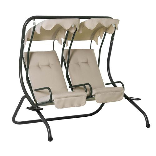 OutSunny Swing Chair 84A-052 Steel, Polyester Beige