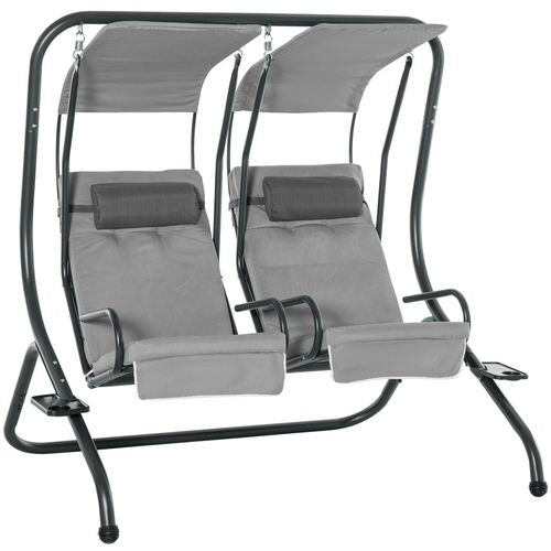 OutSunny Swing Chair 84A-052V70 Steel, Polyester Grey