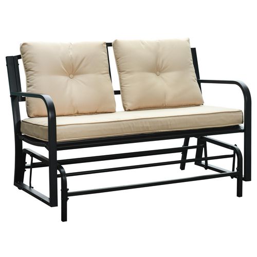 OutSunny Garden Bench 84A-145 Steel, Polyester Khaki