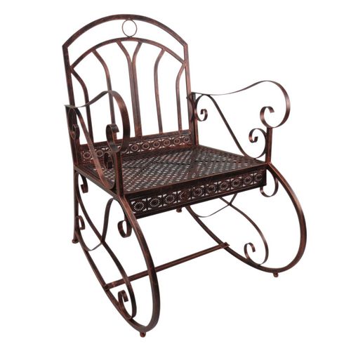 OutSunny Rocking Chair 84B-080 Metal Bronze Red