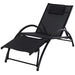 OutSunny Lounger 84B-447V70BK Aluminum, Texteline Black