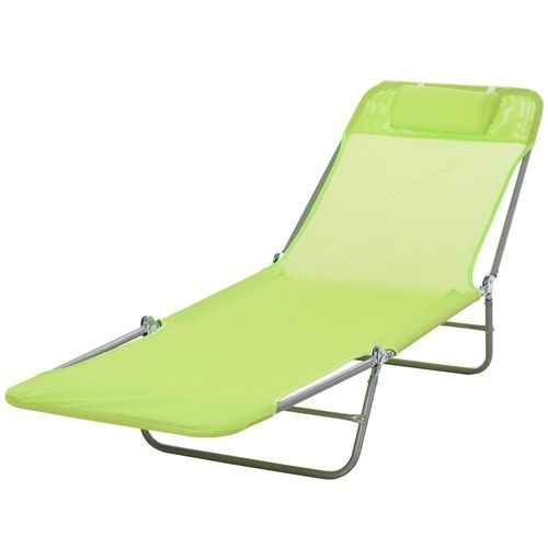 OutSunny Lounge Chair 01-0335 Textilene, Steel Green