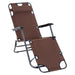 OutSunny Lounger 84B-043BN Metal, Oxford Brown