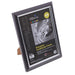 SECO A4 Deluxe Smoke Certificate Frame with Perspex Safety Glass Grey