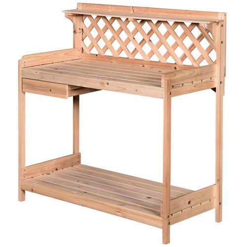 OutSunny Garden Table Garden Wood 1120 x 510 x 1140 mm