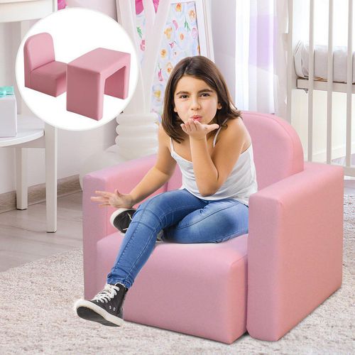 HOMCOM Kids Sofa Pink 380 x 48 mm