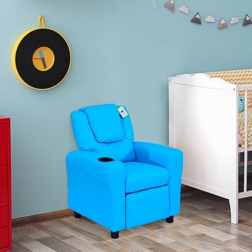 HOMCOM Kids Sofa Blue 690 x 62 mm