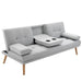 HOMCOM Sofa Bed Grey 720 x 77 mm