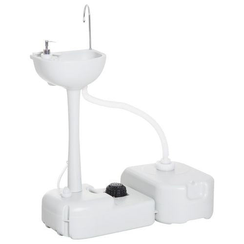 OutSunny Camping Portable Hand Wash Sink Basin and Drainage