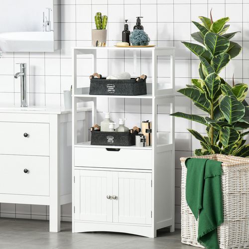 Kleankin Storage Unit Cupboard with Doors, Drawer and Shelf