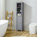 Kleankin Bathroom Storage Cabinet with Adjustable Shelf Cupboard