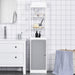 Kleankin Bathroom Storage Cabinet with Door and Shelves