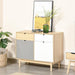 HOMCOM Sideboard Storage Cupboard with Drawers Multicolour