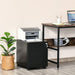 Vinsetto Mobile File Cabinet Steel Lockable with Pencil Tray Black