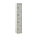 GPC Express Locker 4 Tier Grey Body Grey Doors 1800 x 300 x 300 mm