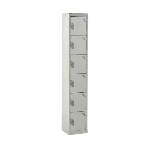 GPC Express Locker 6 Tier Grey Body Grey Doors 1800 x 300 x 300 mm